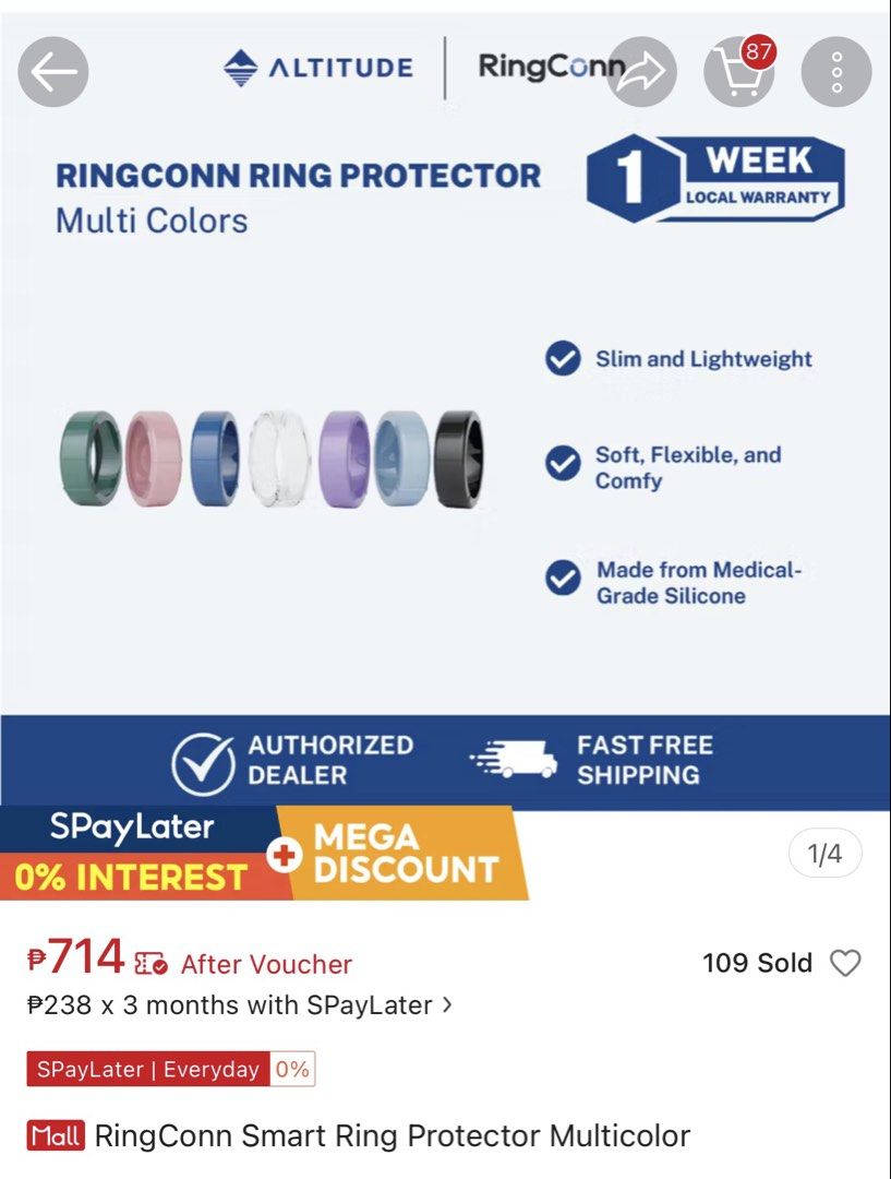 Ringconn Ring Protector - Medium (Category: Everything Else Others) located in Makati City. Submitted by martina.declutters (Listing ID 1464613263, Image 1). Description: .