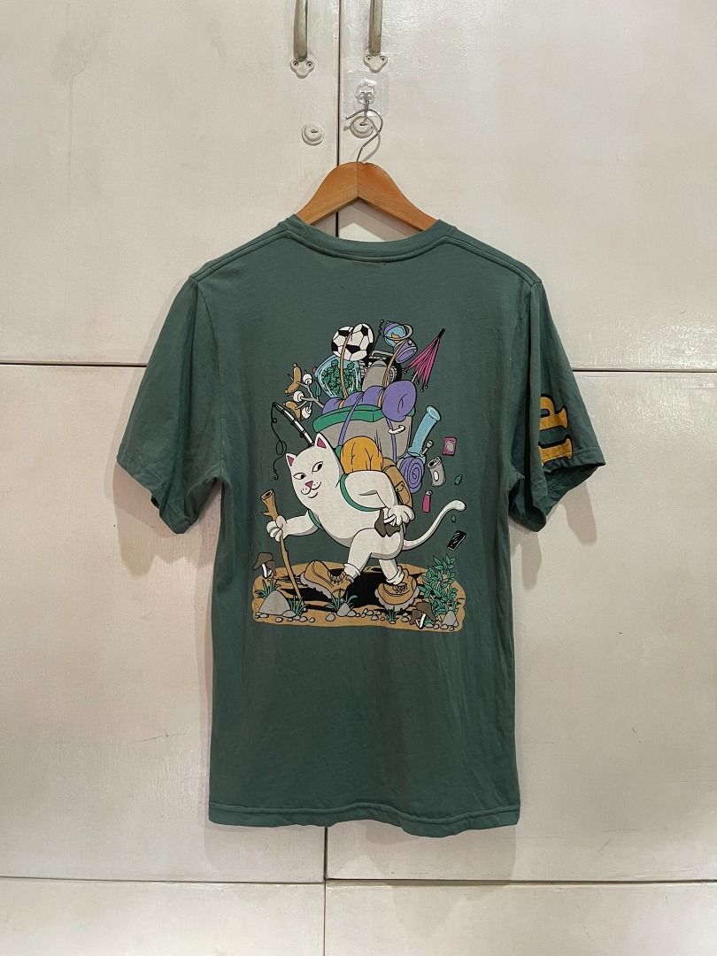 AUTHENTIC RIPNDIP 'HIKER NERM' SHIRT (Category: Tshirts & Polo Shirts ) located in Manila. Submitted by ako.si.lemmor (Listing ID 1464637286, Image 1). Description: This item is legit but thrifted, manage your expectation. Dimes: 19X28 (M-L) Color rate: 9/10 Issue: Signs of usage Ship at your own cost or pickup Mandaluyong..