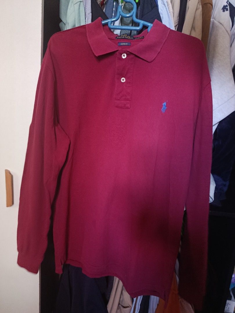 RL long sleeve polo (Category: Tshirts & Polo Shirts ) located in Jaen. Submitted by vinzyrus217291 (Listing ID 1464718402, Image 2). Description: L on tag fits L to XL no issue 10/10 color rate.
