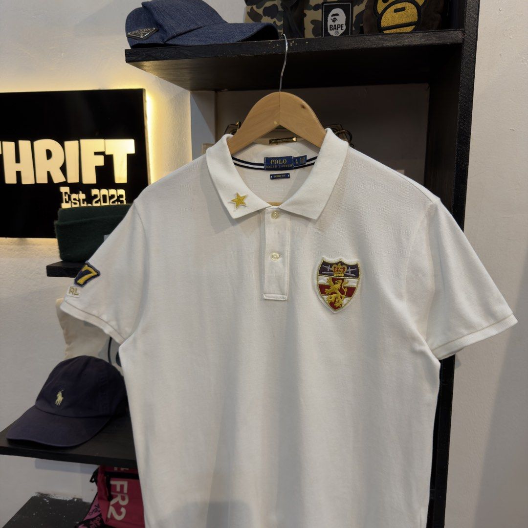RL Polo White Patch Shirt (Category: Tshirts & Polo Shirts ) located in Manila. Submitted by jerichomal82553 (Listing ID 1464744220, Image 2). Description: RL Polo White Patch Shirt 19.5 by 26 Good Condition Complete Tags CLAIM 1300.