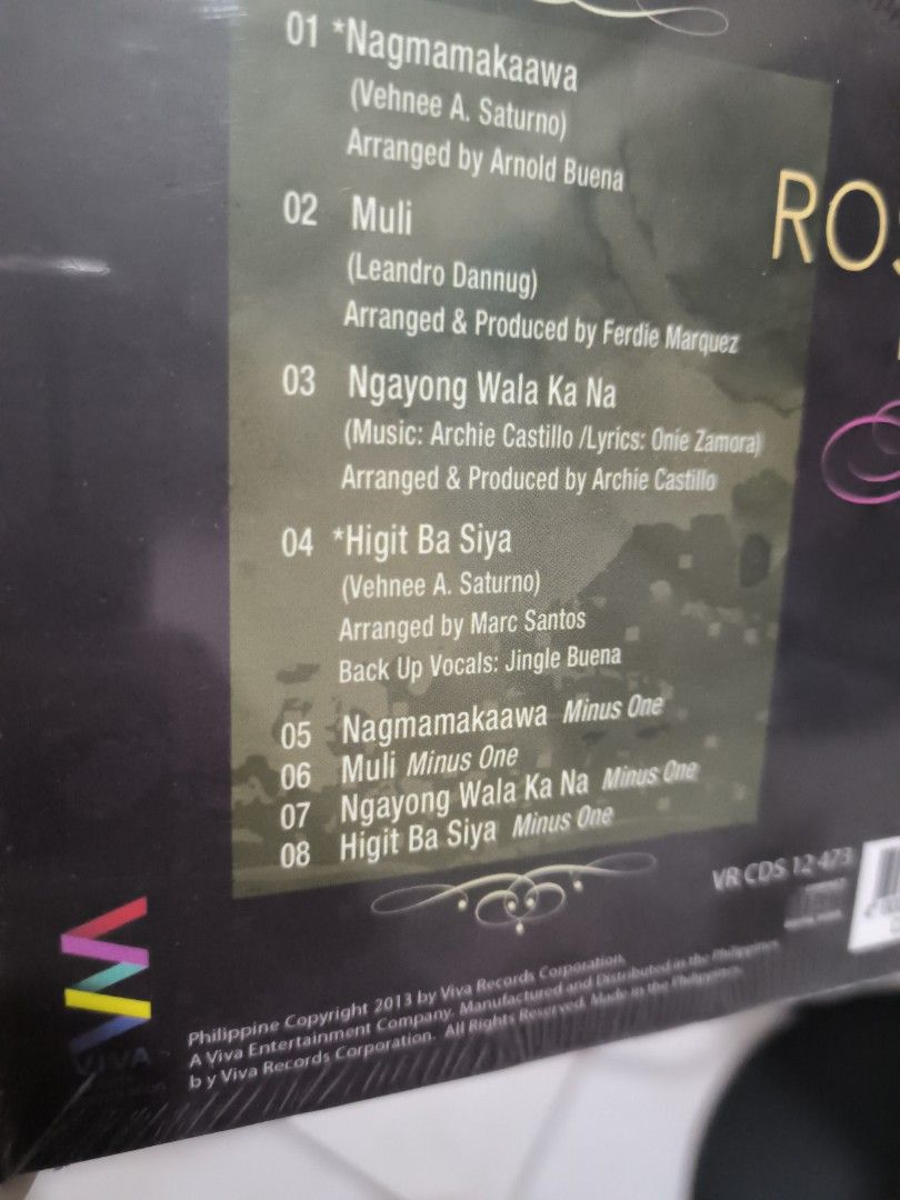 ROSELLE NAVA CD SEALED (Category: Other Audio Equipment) located in Manila. Submitted by glanidajamil (Listing ID 1464670819, Image 2). Description: .