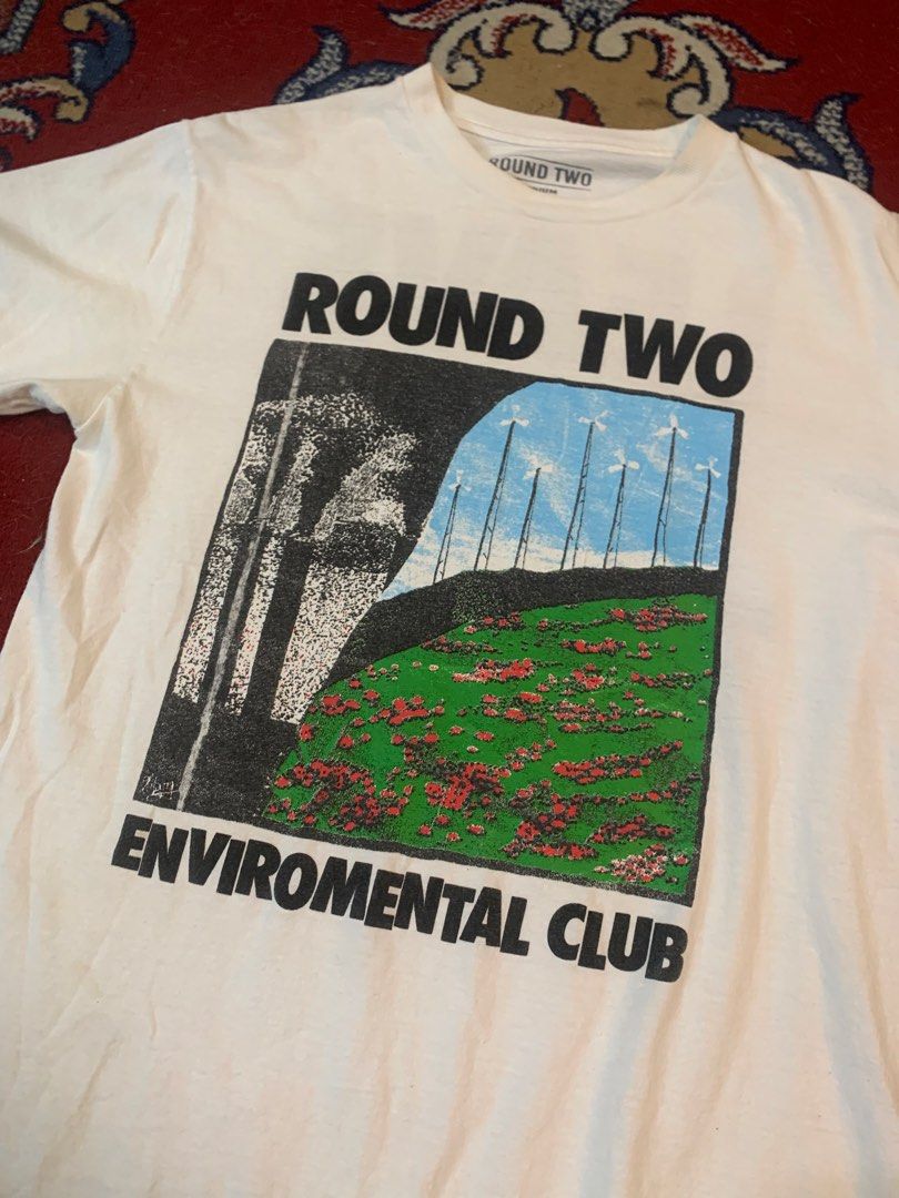 Round Two Vintage shirt (Category: Tshirts & Polo Shirts ) located in Las Pinas. Submitted by thevintagejunkiemanila (Listing ID 1464630836, Image 1). Description: Round Two Environmental Club . Size: M Length: 27 Width: 19.5.