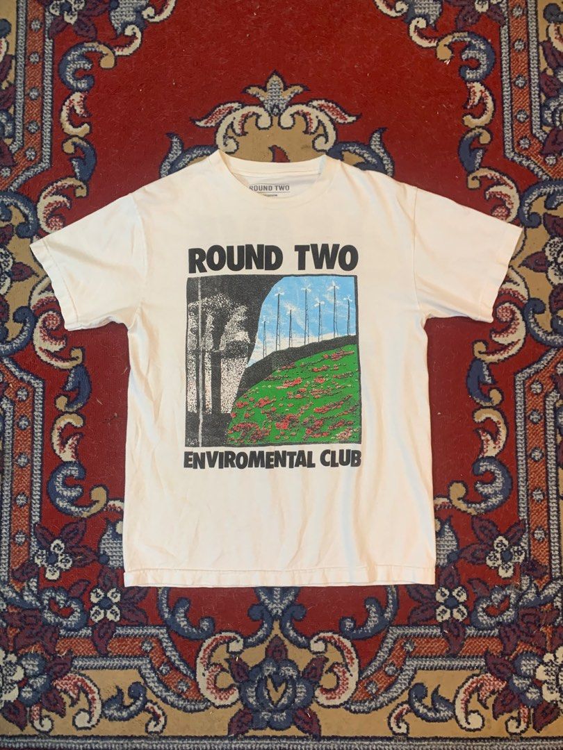 Round Two Vintage shirt (Category: Tshirts & Polo Shirts ) located in Las Pinas. Submitted by thevintagejunkiemanila (Listing ID 1464630836, Image 2). Description: Round Two Environmental Club . Size: M Length: 27 Width: 19.5.
