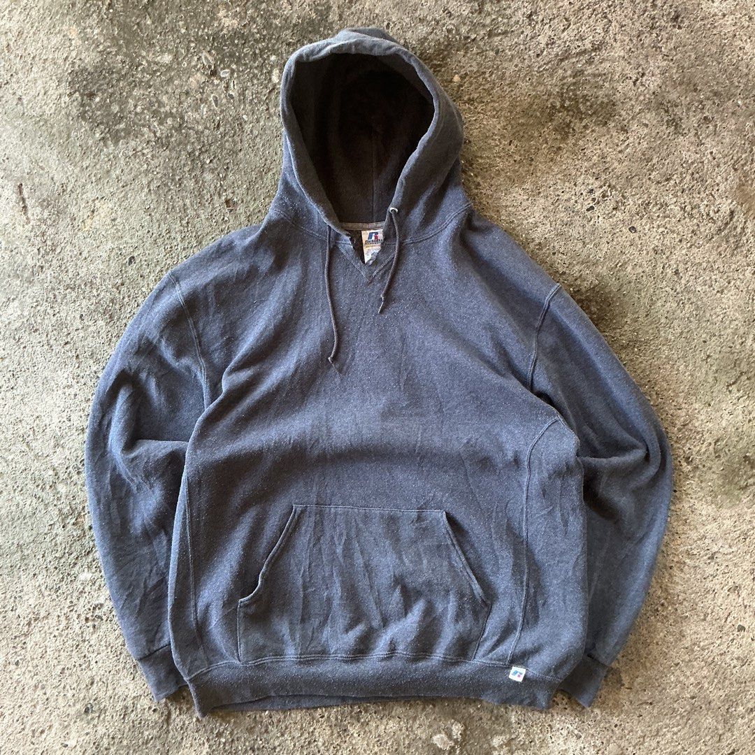 Russell Athletic Gray Hoodie (Category: Hoodies) located in Santa Barbara. Submitted by evrysundayvintage (Listing ID 1464631788, Image 1). Description: Russell Athletic Gray Hoodie Dimensions Width: 26” Length: 30” Lints Made in honduras.