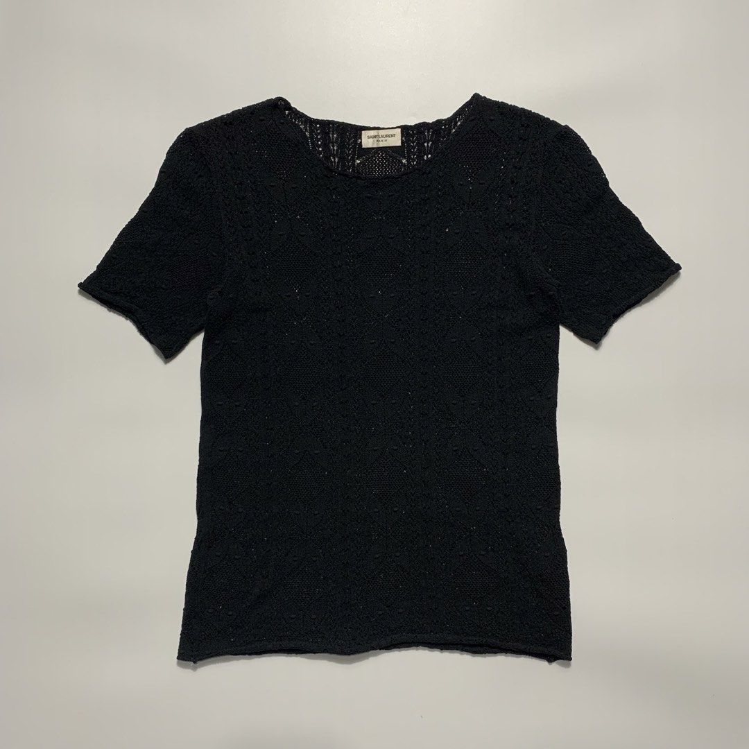 Saint Lauren Tops (Category: Luxury Apparel) located in Natividad. Submitted by endsource.ph (Listing ID 1464641425, Image 1). Description: Saint Lauren Tops ‎_____________ ‎Size: Medium ‎Width : 15.5 ‎Length: 23 ‎Shoulder: 15 ‎Sleeves: 8 ‎(actual dimension) ‎______________ ‎Like New Condition ‎(use once or twice) ‎Lightly Used Condition ‎(used w/care) ‎______________ ‎Issue: none ‎Colors may vary due to lighting” ‎”Swipe⏪to see more details pict