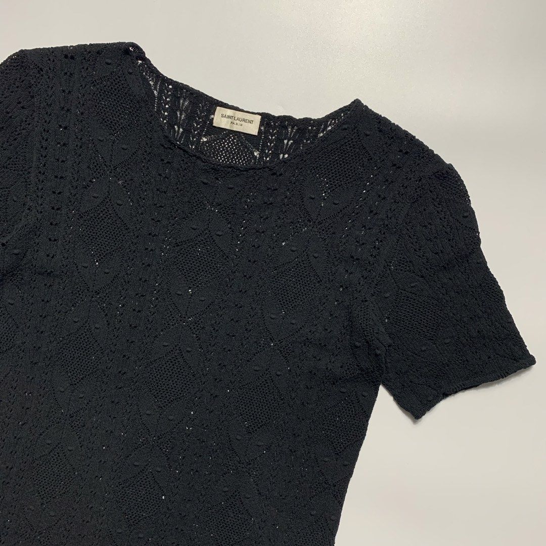 Saint Lauren Tops (Category: Luxury Apparel) located in Natividad. Submitted by endsource.ph (Listing ID 1464641425, Image 2). Description: Saint Lauren Tops ‎_____________ ‎Size: Medium ‎Width : 15.5 ‎Length: 23 ‎Shoulder: 15 ‎Sleeves: 8 ‎(actual dimension) ‎______________ ‎Like New Condition ‎(use once or twice) ‎Lightly Used Condition ‎(used w/care) ‎______________ ‎Issue: none ‎Colors may vary due to lighting” ‎”Swipe⏪to see more details pict