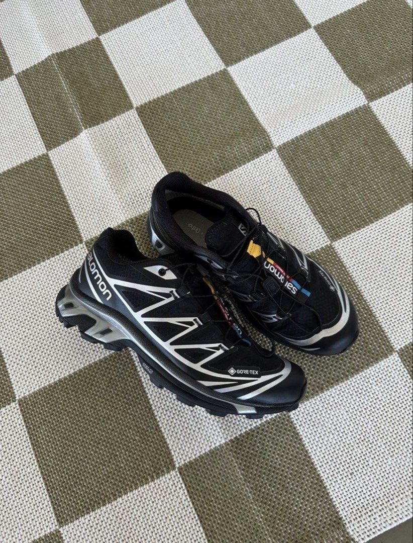 Salomon XT-6 GTX (Category: Sneakers) located in Manila. Submitted by nadialeigh07 (Listing ID 1464688975, Image 3). Description: Salomon XT 6 Goretex Black/Silver Women’s US 7.5 W - 6.5 M UK 6 Size 24.5cm Selling my salomon. Used twice (once sa duty and once sa mall) No issue No box - never thought na ipapatigil pagamit sakin Bought from Gino Outlet Rfs: not reco by my podiatrist.