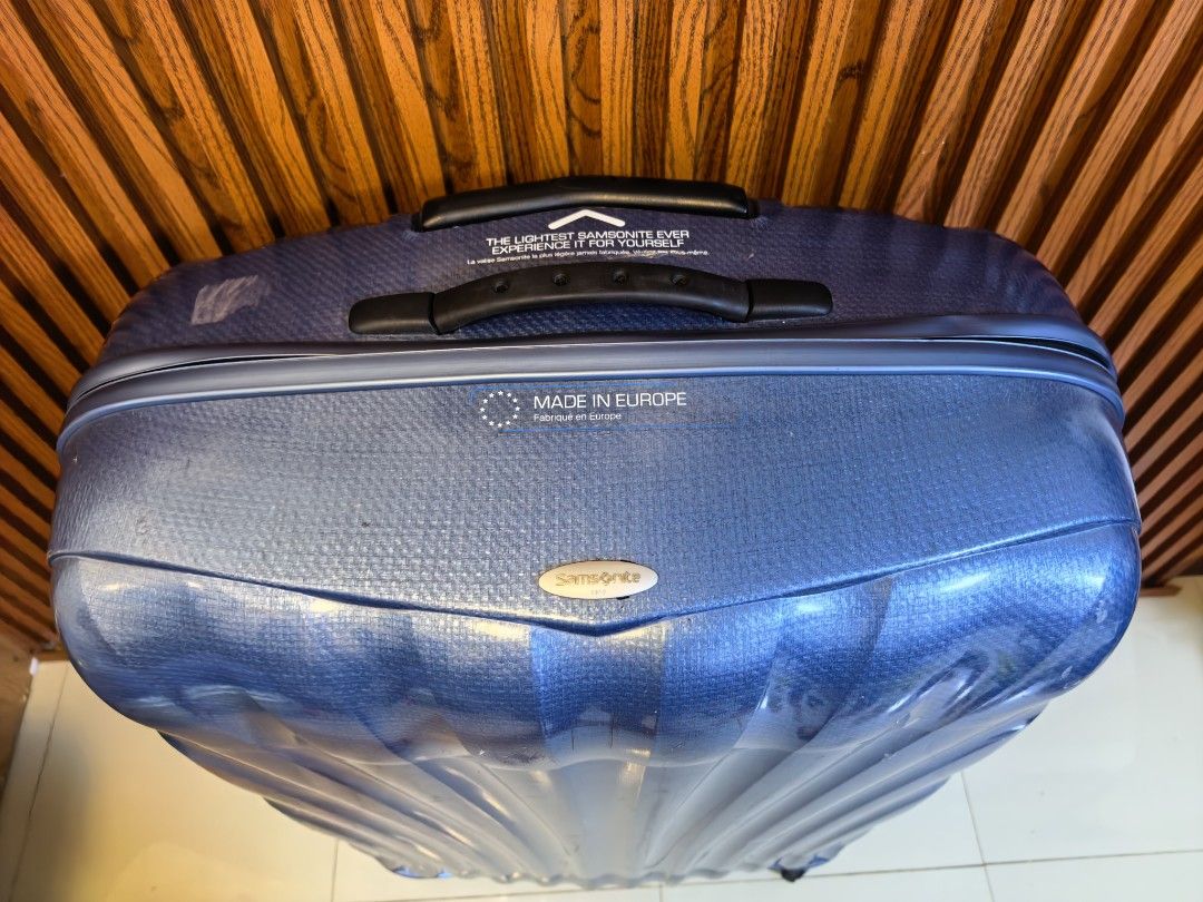 Samsonite Cosmolite XXL (Category: Luggage) located in Manila. Submitted by uno001 (Listing ID 1464701637, Image 3). Description: Brand: SAMSONITE Cosmolite Color: Ice Blue Original from Japan ✨ Rare Color Release ⚠️ ✨ Lightest Samsonite Ever! ✅ 💯 Legit Brand ✅ Double Extra Large Luggage ✅ H33.5" xW22" x D12 Inches ✅ 360° Wheels All smooth ✅ Telescopic Aluminum Handle ✅ Smooth Zipper ✅ More Secured Reverse Zipper ✅ TSA 002 with Passcode ⬆️ With 