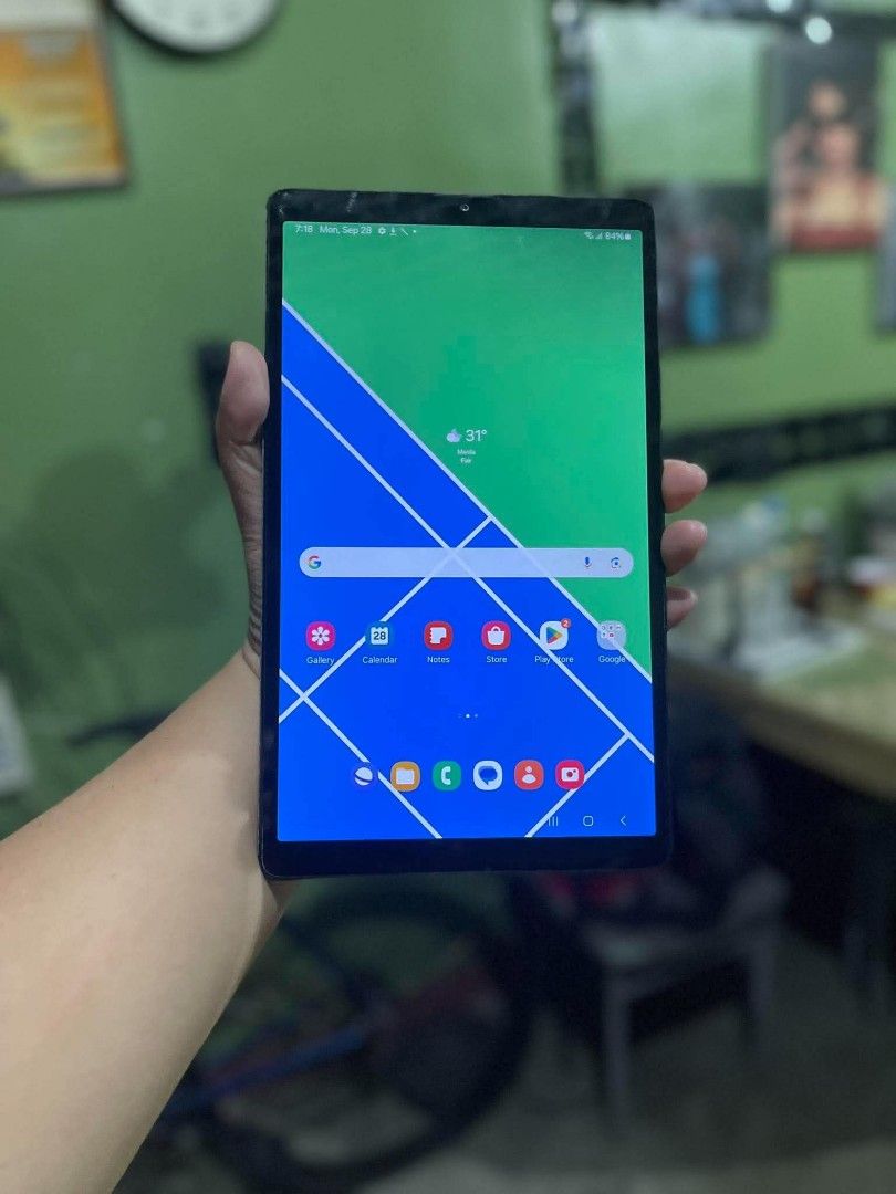 Samsung Tab A7 Lite (Category: Android) located in Quezon City. Submitted by samsunggadgethub (Listing ID 1464684183, Image 2). Description: 🍀SAMSUNG GALAXY TAB A7 Lite🍀 ✅ORIGINAL 🌸gaming Tab / Online Class/ Movie Marathon/ Business- POS/ 🌸 👉👉P3,000👈👈 Update upto ANDROID 14 ✅✅✅✅✅⭐️⭐️⭐️⭐️⭐️⭐️ 8.7 inches ! with sim/ Sd Card Slot Octa Core 🫶3/32 Gb 🫶facerecognition 🫶Type C charger 🫶5100mAh battery 🫶Wifi / data 🫶Text /Call Can download 