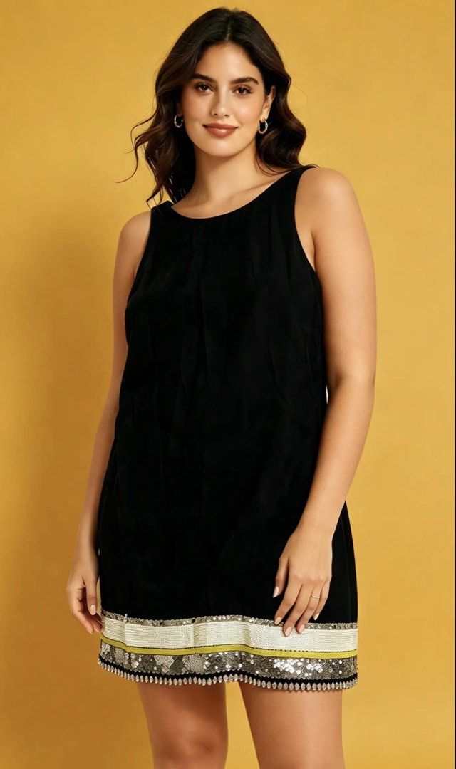 SASS AND BIDE (Category: Dresses) located in Davao. Submitted by sart0ria85 (Listing ID 1464736482, Image 2). Description: This Australian brand is famous for sophisticated dresses. Black with sequins and black embellishment and yellow lining on the hemline. 100%SILK MADE IN CHINA 🇨🇳 MEDIUM. Size 6 EXCELLENT CONDITION (92/100).