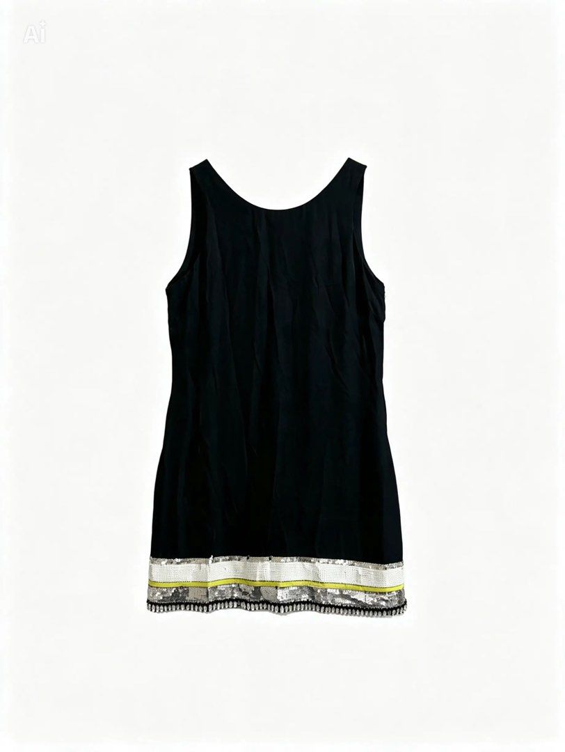SASS AND BIDE (Category: Dresses) located in Davao. Submitted by sart0ria85 (Listing ID 1464736482, Image 1). Description: This Australian brand is famous for sophisticated dresses. Black with sequins and black embellishment and yellow lining on the hemline. 100%SILK MADE IN CHINA 🇨🇳 MEDIUM. Size 6 EXCELLENT CONDITION (92/100).