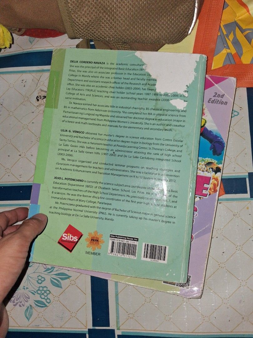 Science for Active Learning 5, 2nd Edition Textbook (Category: Textbooks) located in Manila. Submitted by marcas022798212 (Listing ID 1464684551, Image 3). Description: - Grade 5 Science for Active Learning textbook, 2nd edition - Covers various science topics - Curriculum compliant - Excellent resource for students - Shows some writing and cover wear, but content is fully readable - Please check photos for detailed condition.