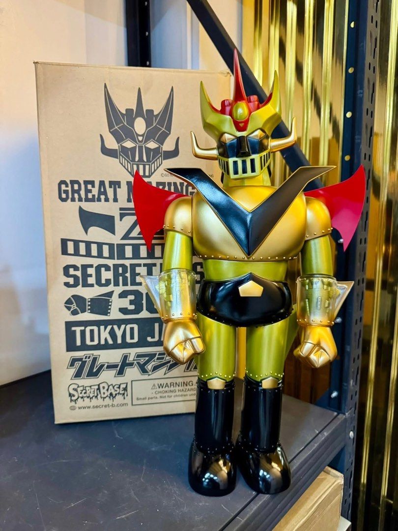 Secret Base Great Mazinger Gold (RARE) (Category: Figurines & Statues) located in Paranaque City. Submitted by icko007 (Listing ID 1464747410, Image 1). Description: Secret Base -36 Tokyo Japan Great Mazinger Gold Limited Edition! Big Scale Sofubi Vnyl Material / Aprox 17.7 Inch tall Bib Price each 29,500 Only No rush Shipping / Dibs now Paynow Location Paranaque Payment Gcash/Bpi Shipping Lalamove/Lbc (Lbc Via Sched) Buyers Risk / Fee ‼️Seller i