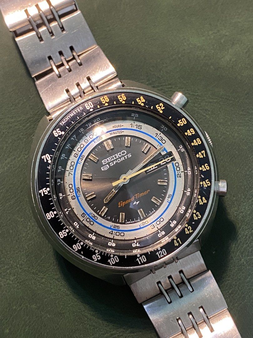 Seiko 7105-7010 rallymeter (Category: Men's Watches) located in Cebu City. Submitted by unoverse_vntg (Listing ID 1464642492, Image 1). Description: Please read description❗️ For serious buyer only auto pass for low baller item: Seiko Rallymeter jdm Ref 7015-7010 Year 1973 of May Slide rules One of the rare and complicated speed timer chronograph Newly serviced and regulated Chronograph reset zero Period correct All original parts Original sports
