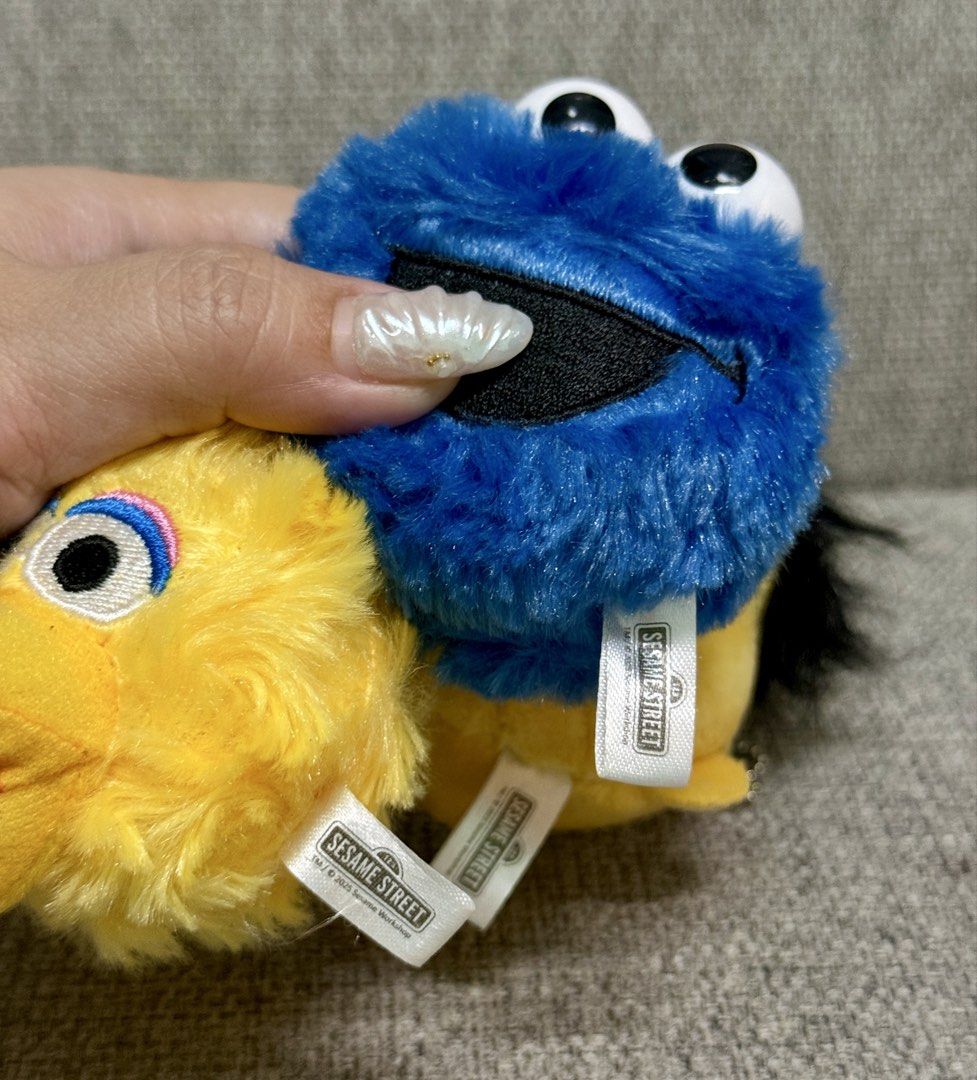 Sesame Street plush charms (Category: Character Goods) located in Manila. Submitted by bcbg3217 (Listing ID 1464688280, Image 3). Description: ‼️PLEASE READ BEFORE BUYING‼️ Like new condition Sesame street merch Plush charm size Authenticity guaranteed No other inclusions Actual photos are posted No other issues or flaws unless stated Please check the photos thoroughly before placing an order JnT regular or Lalamove COD for Metro Manila ⚠️BUY AT 
