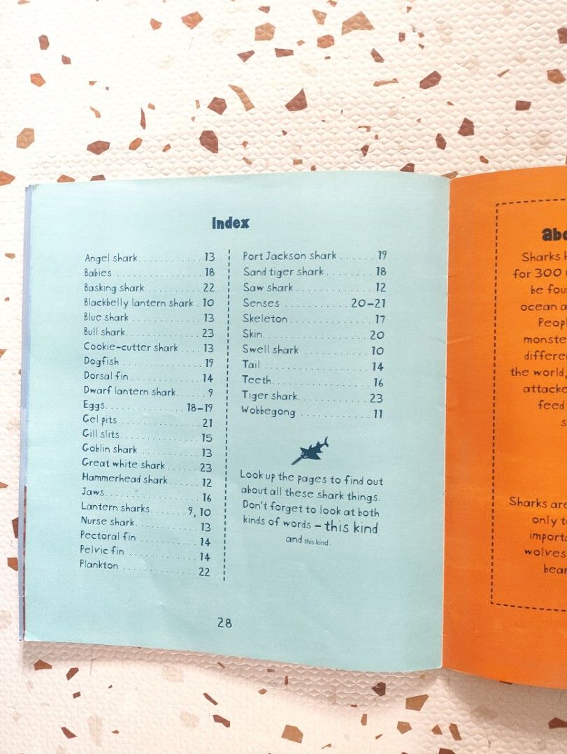 Shark Book 🦈 (Category: Children's Books) located in Taguig. Submitted by cleanupmomma (Listing ID 1464656151, Image 2). Description: Please take time to read ❤️ Big Paperback informative book complete pages wyiwyg.