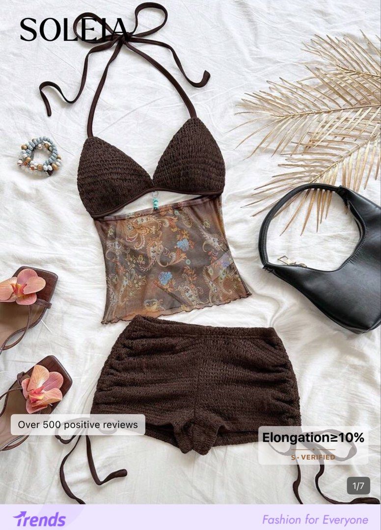 Shein Brown Bikini (Category: Bikinis & Swimsuits) located in Manila. Submitted by anastacia___b (Listing ID 1464587142, Image 1). Description: never used. pm me for details. rfs: not flattering on me.