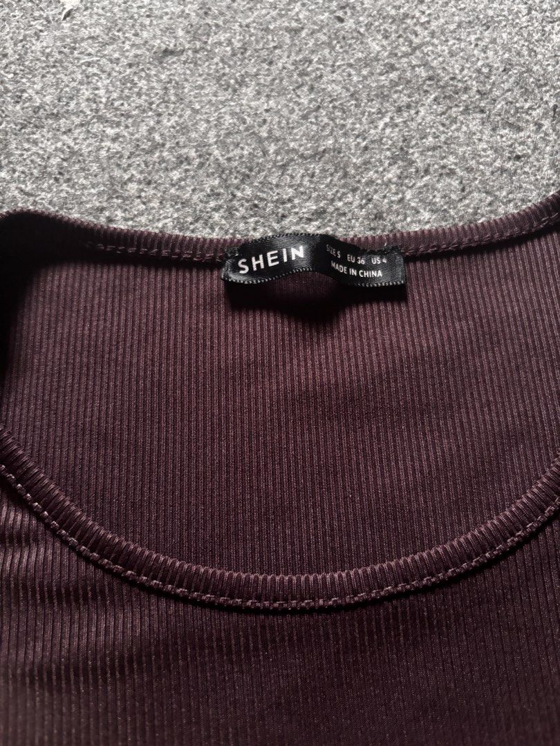 SHEIN BROWN BODYSUIT (Category: Sleeveless) located in Makati City. Submitted by 317.manila (Listing ID 1464576456, Image 2). Description: 💛10/10 CONDITION 💛NO DAMAGE 💛ONCE USED 💛 SMALL.