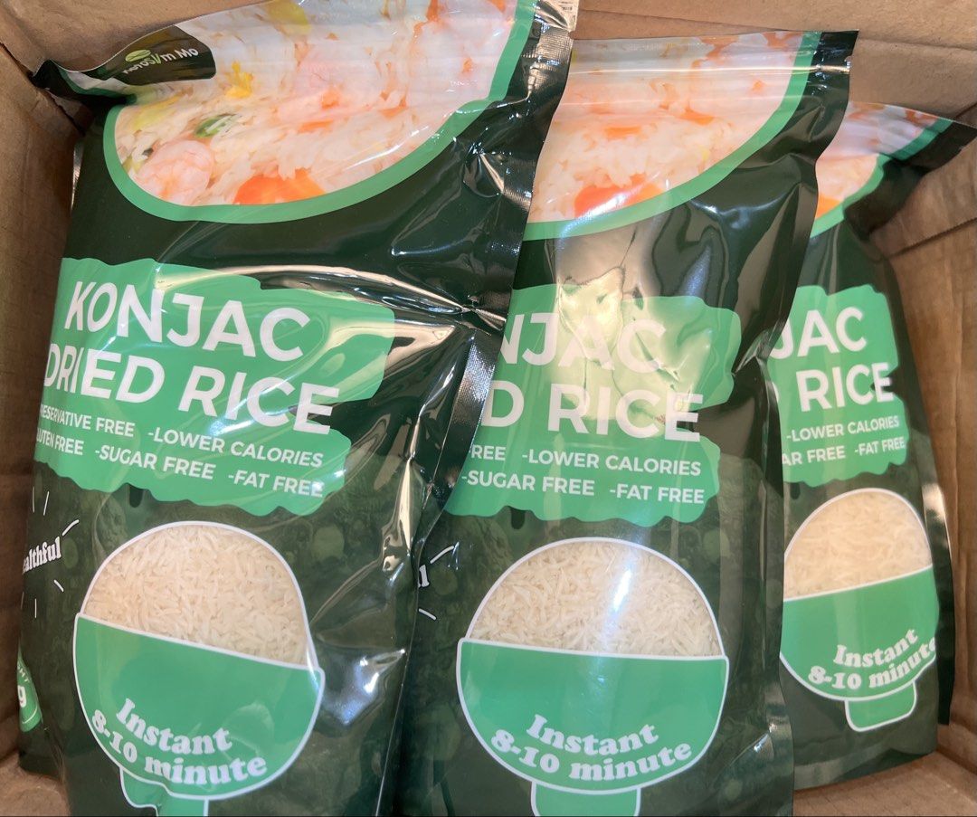 SHIRATAKI / KONJAC DRIED RICE (Category: Rice & Noodles) located in Manila. Submitted by jelly- (Listing ID 1464585355, Image 2). Description: - Konjac Dried Rice (1kg per pack) - Preservative-free, lower calories, gluten-free, sugar-free, and fat-free - Quick and easy to prepare: ready in just 8-10 minutes - Perfect for a healthy and guilt-free meal - Expiry Date: May 2028.