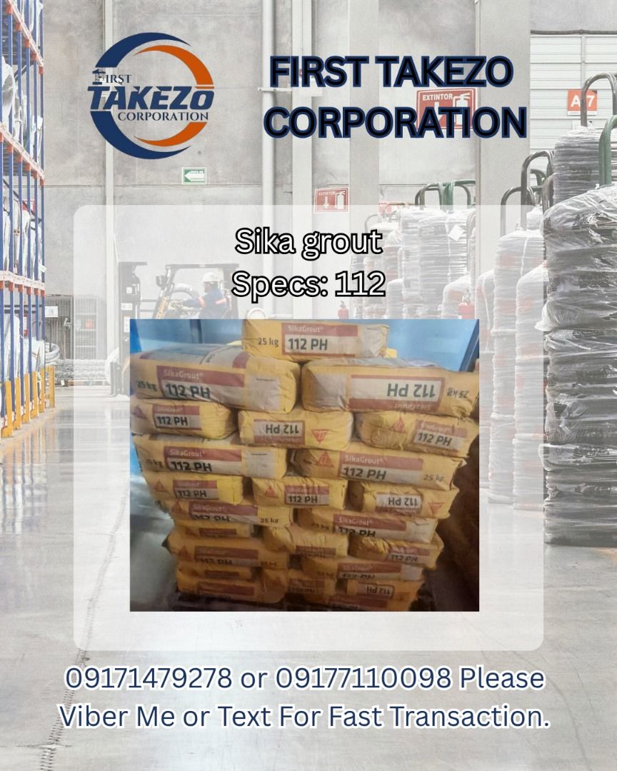 Sika grout Specs: 112 (Category: Everything Else Others) located in Manila. Submitted by joeyroque09 (Listing ID 1464637564, Image 1). Description: Sika grout Specs: 112.