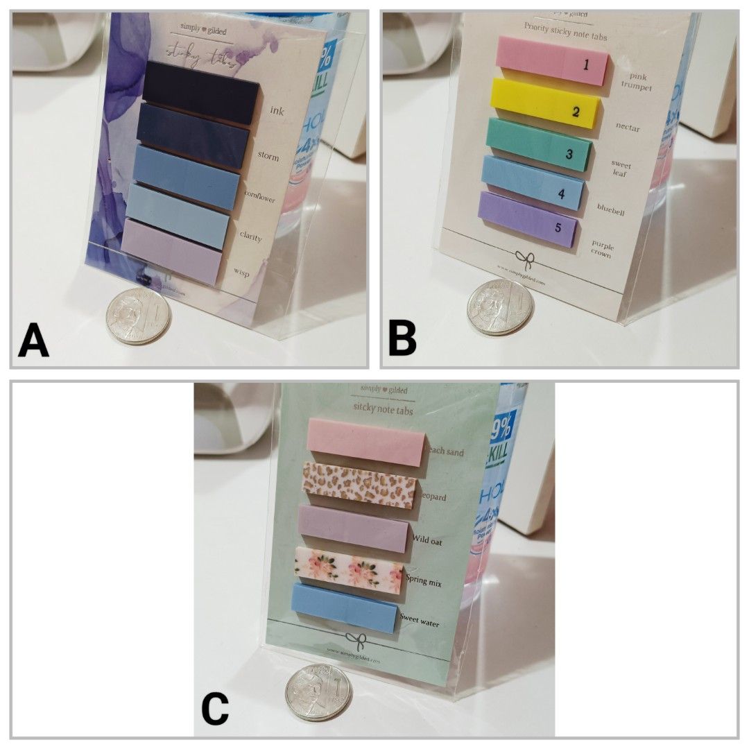Simply Gilded Sticky Notes (New/Unused) (Category: Other Stationery & Craft) located in Cainta. Submitted by stationerydestash (Listing ID 1464747082, Image 1). Description: ₱80 each sold as is.