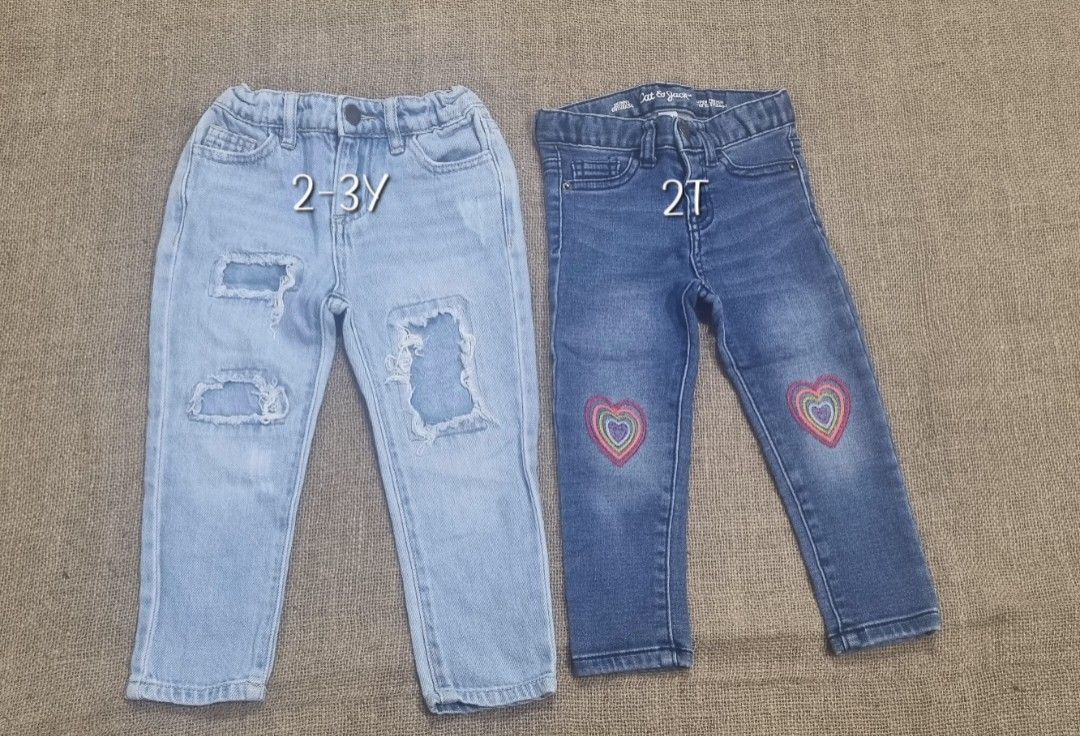 📣Skinny jeans bundle📣 (Category: Babies & Kids Fashion) located in San Jose del Monte. Submitted by angelsnest (Listing ID 1464765328, Image 1). Description: ✔️2-pc skinny jeans bundle 2T- cat&jack, slim-fit 2-3y- cotton-on, ripped Fixed price bundle No cod available Gcash,Maya, Bank transfer ℹ️items stored for a while, washing or cleaning is recommended.