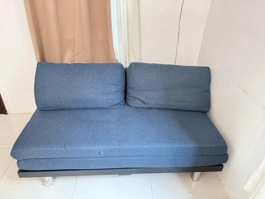Sofa Bed (Category: Sofas) located in Taguig. Submitted by apzdeclutter (Listing ID 1464739084, Image 2). Description: Message me if interested. 📩.