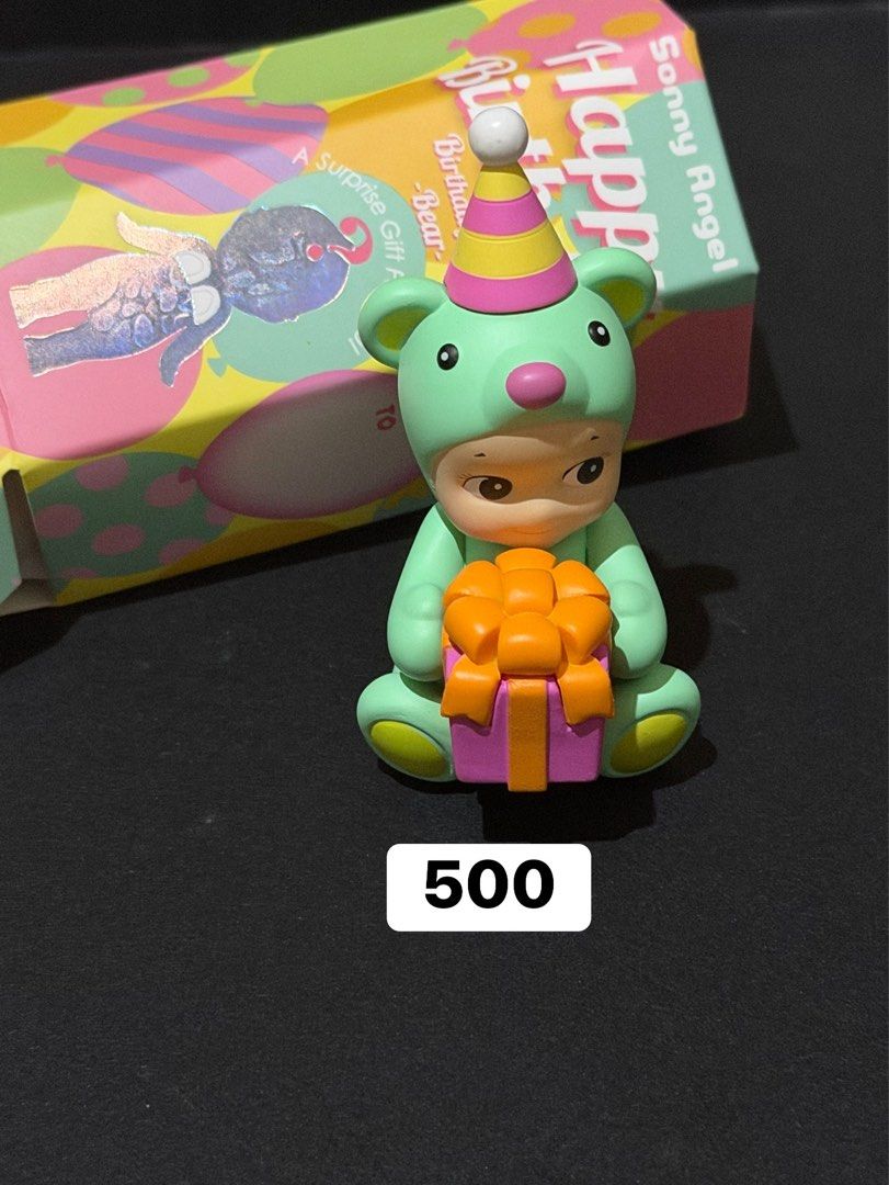 Sonny Angel Figures - Various Series & Prices (Category: Designer & Blind Box Toys) located in Manila. Submitted by medv27 (Listing ID 1464602329, Image 3). Description: - Sonny Angel collectible figures available. - Prices: - Top row pair: PHP 200 ea - Middle row: PHP 450 each - Bottom right: PHP 300 - birthday : PHP 500 - Sonny Angel pouch: PHP 250 - Ideal for collectors, display, or as a gift..