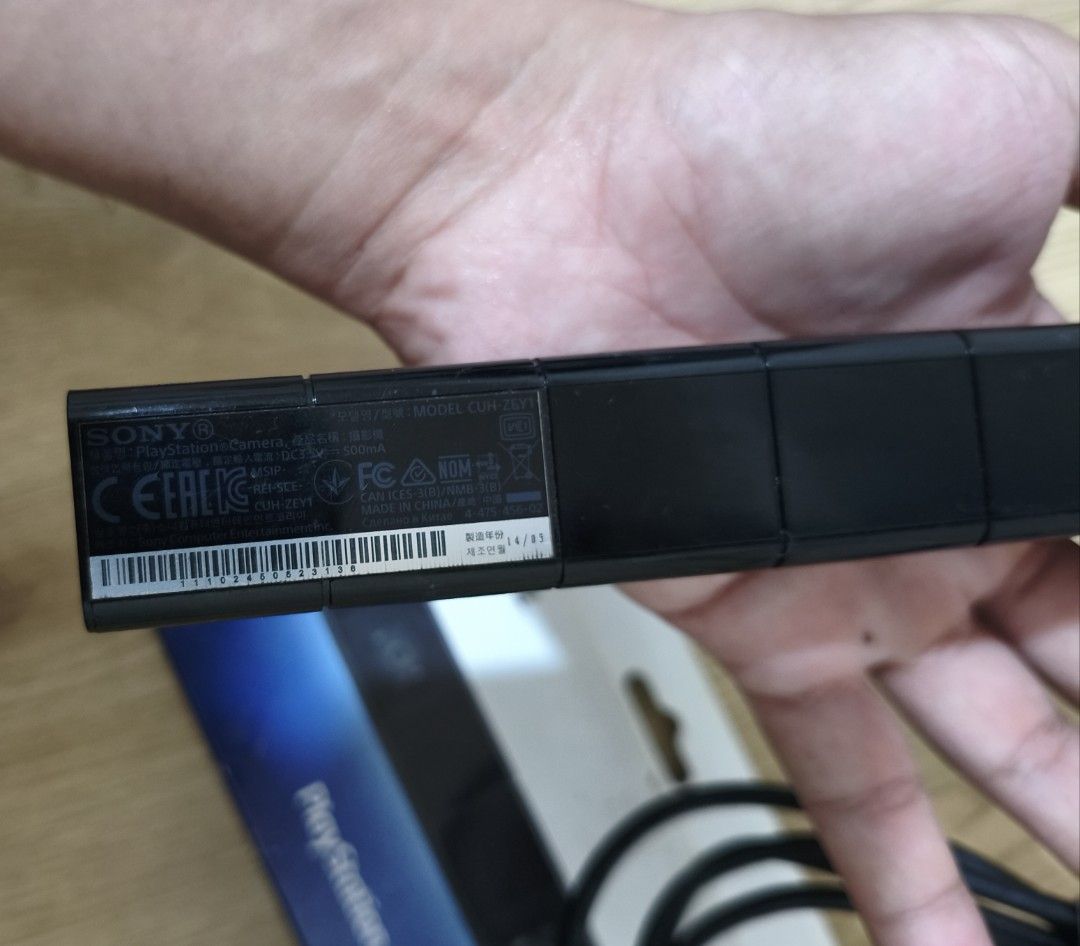 Sony PlayStation 4 PS4 Camera CUH-ZEY1 (Category: Cameras) located in Manila. Submitted by angkol_lest32 (Listing ID 1464647717, Image 2). Description: - Sony PlayStation Camera for PS4 (Model CUH-ZEY1) - Perfect for PSVR and other motion tracking games - Tested and confirmed working - Includes the camera and its original cable - Original box included.