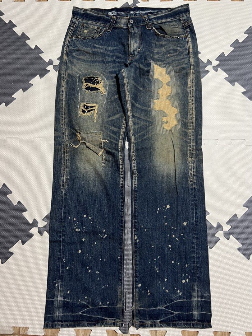 Special Edition Edwin 503RV Jeans (Category: Jeans) located in Antipolo. Submitted by its.okay.to.thrift (Listing ID 1464733291, Image 1). Description: Size: 35 Waist (33 on tag, other measurements pls check photos carefully - ask questions or more photos) Condition: very good condition. Factory distressing MOP: GCash / BPI SHIPPING: Lalamove / J&T ✅ Manage your expectations as these are second hand items. ✅ Actual color may vary due to a lot of 