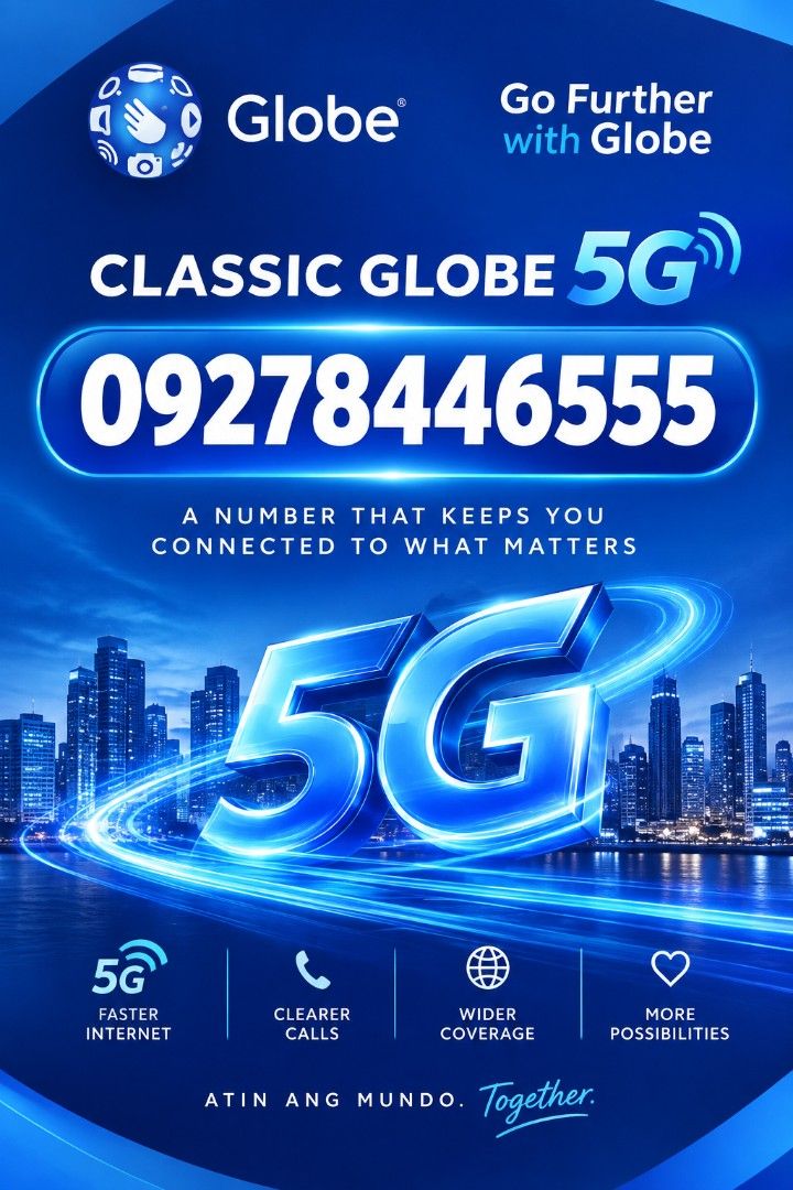 Special Vanity Numbers (Category: Sim Cards) located in Quezon City. Submitted by almondcakee (Listing ID 1464769683, Image 2). Description: Globe 5G Special Classic Numbers. All new & Sealed. Php 290 each only. .