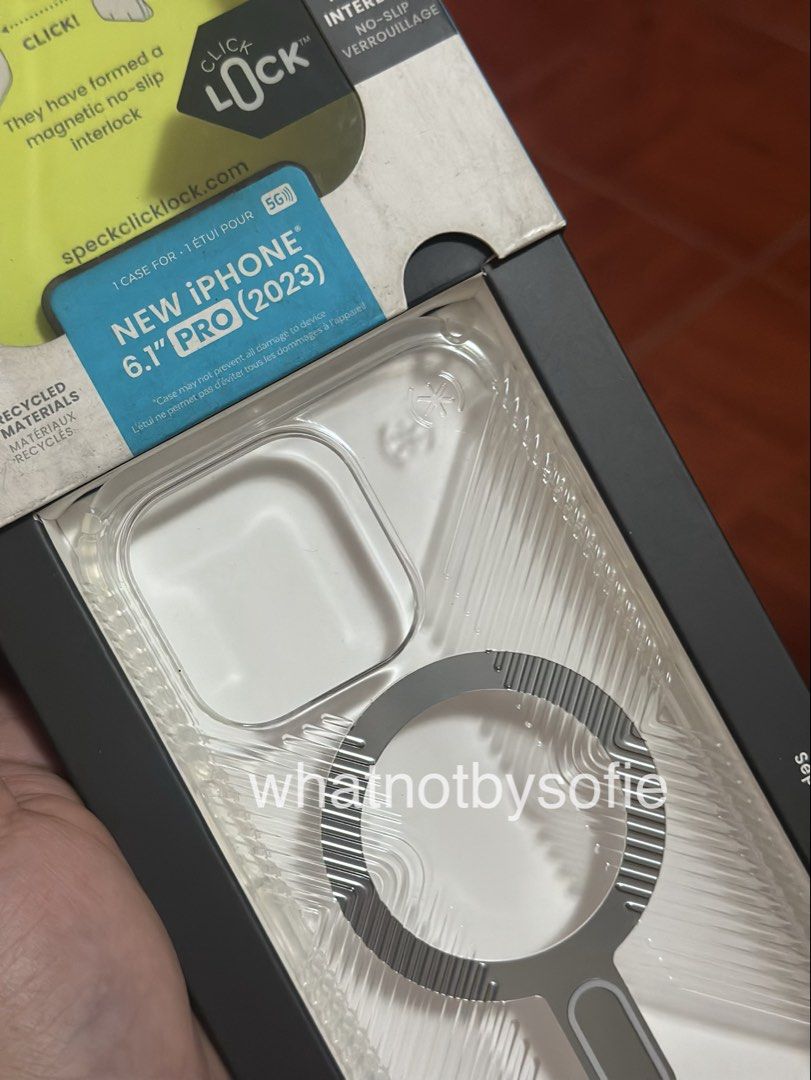SPECK PRESIDIO PERFECT CLEAR GRIP — iPhone 15 Pro Case (Category: Cases & Sleeves) located in Bulacan. Submitted by whatnotbysofie (Listing ID 1464641563, Image 3). Description: Dusty packaging but still brand new, never been used never been tried on. Open for sdd or standard delivery.