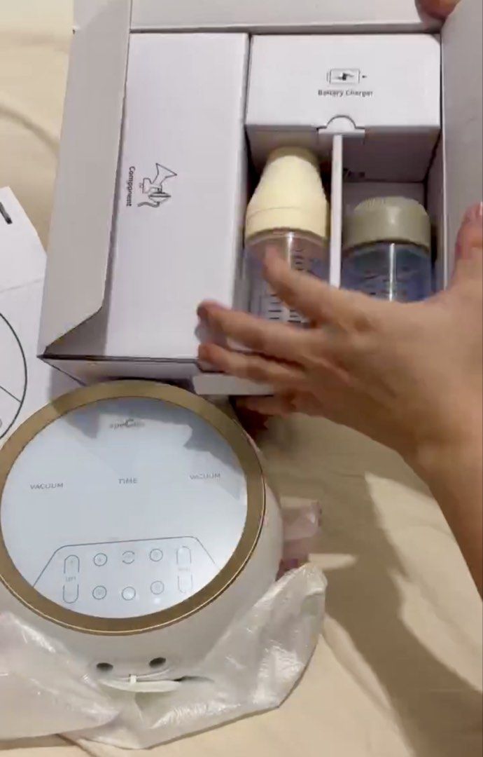 Spectra Dual Compact Breast Pump Set (Category: Breastfeeding & Bottle Feeding) located in Manila. Submitted by angel1791 (Listing ID 1464756348, Image 3). Description: ALMOST BRAND NEW WITH SEALED BRAND NEW COMPONENTS SEALED BREAST SHIELD ACCESSORIES SEALED CHARGER BRAND NEW BOTTLES SELLING FOR ONLY 8800! -Spectra dual electric breast pump (clean & complete set) - Features digital display and independent suction control per side - Includes main 
