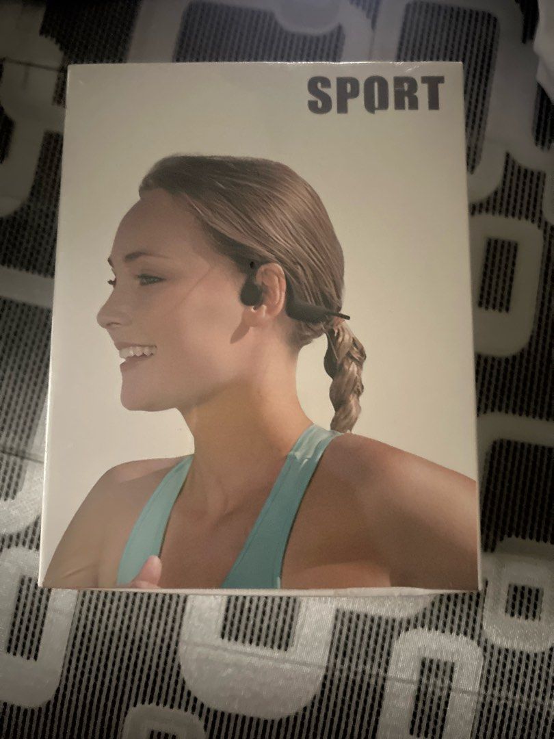 SPORT Bone Conduction Headphones Wireless Bluetooth IPX5 Waterproof (Category: Headphones & Headsets) located in Manila. Submitted by neiljacob (Listing ID 1464595094, Image 1). Description: - Bone Conduction Sports Headphones V5.4 - Ultra-lightweight: Only 22g - Long Battery Life: 160mAh capacity, 1.5 hours charging time - IPX5 Waterproof Rating - Safe for Riding & Comfortable Wear - Protects Eardrums: Open-ear design for situational awareness -