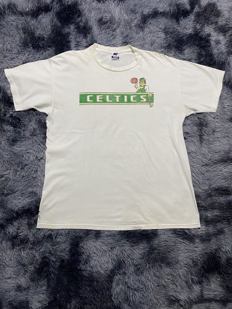 Sports Specialties Boston Celtics tee (Category: Tshirts & Polo Shirts ) located in Manila. Submitted by zrothrift (Listing ID 1464633063, Image 1). Description: Sports Specialties Boston Celtics tee Measurements: Width: 23 Inches Length: 30 Inches neck tatterings, pinholes, stains, graphic fadings ₱380.