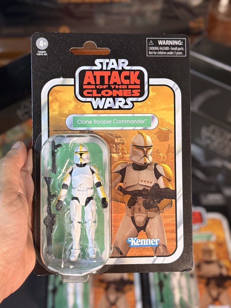 Star Wars The Clone Wars Clone Trooper Commander Action Figure (Category: Figurines & Statues) located in Quezon City. Submitted by collectorsoftheforceph (Listing ID 1464662301, Image 2). Description: - 4x Star Wars The Clone Wars Clone Trooper Commander action figures - Brand: Kenner - Condition: Brand new, still in original packaging - Price: PHP [Insert Price Here] per piece - Availability: 3 pieces available - Ideal for Star Wars collectors.