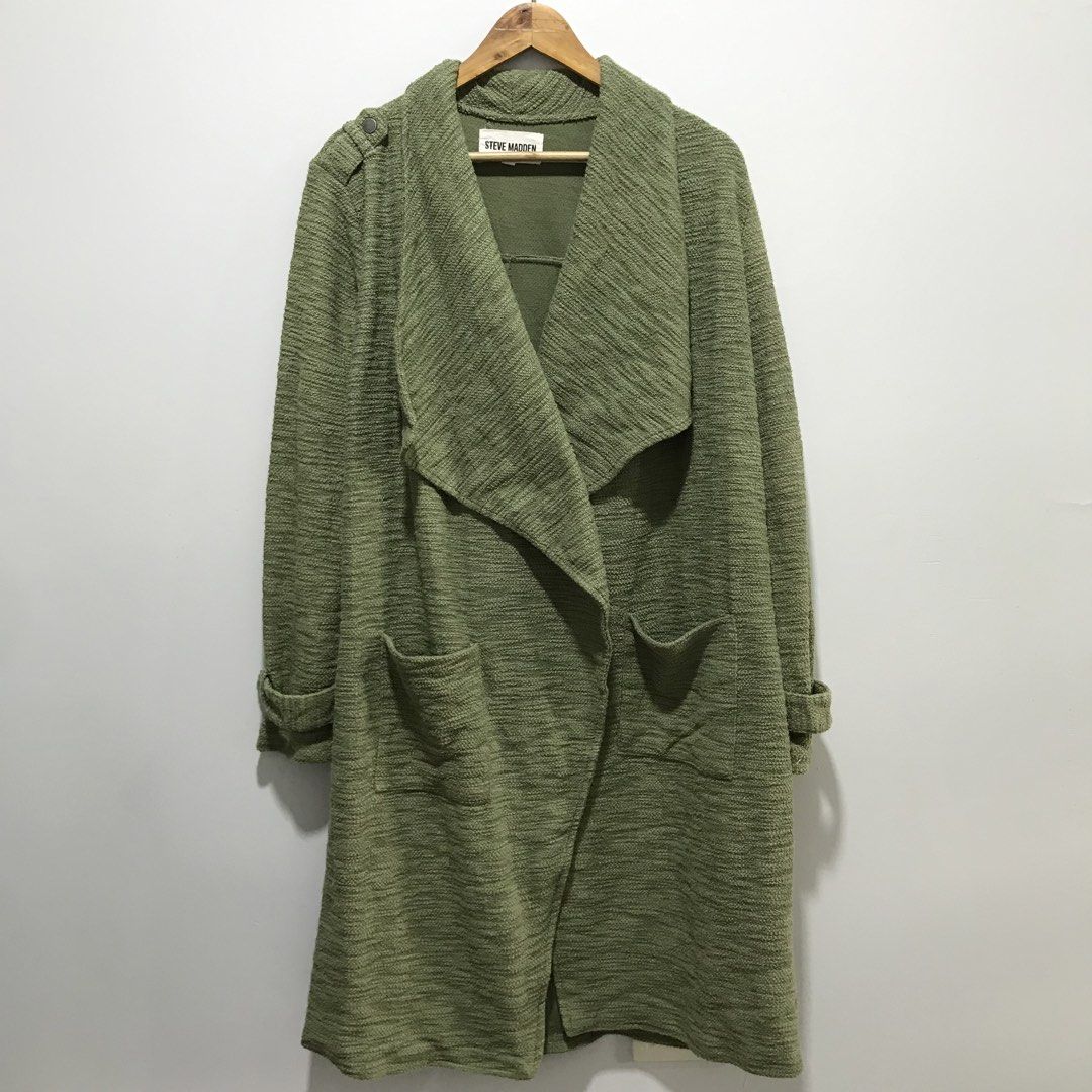 STEVE MADDEN Open Trench Coat | Blazer | Suit (Category: Coats, Jackets and Outerwear) located in Cavite. Submitted by tanya.valentin (Listing ID 1464680330, Image 1). Description: - 23x42.