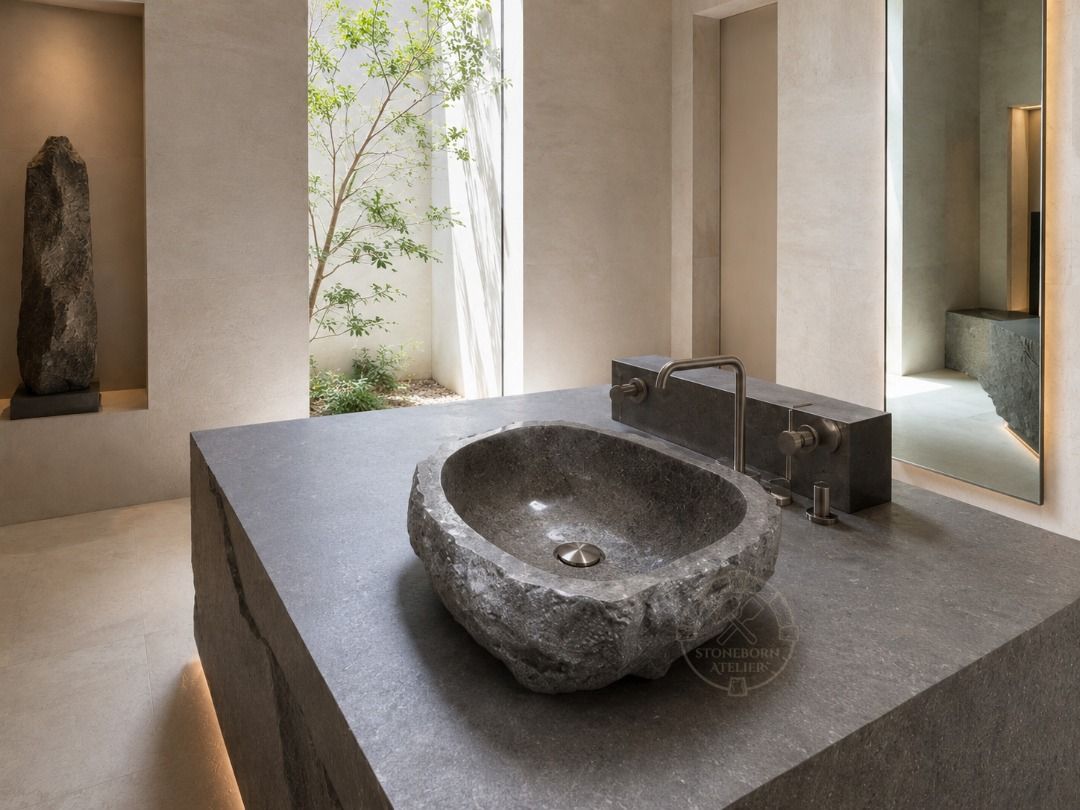 Stone Sinks (Category: Bathroom & Kitchen Fixtures) located in Muntinlupa City. Submitted by sbatelier.philippines (Listing ID 1464646622, Image 1). Description: Ready, on-hand stock. No need to wait for preordering, no downpayment needed. All items are availble on hand ready for same/next day shipping. DM us to view all our product catalogues with clear photos and specs. Large selection to choose from. At Stoneborn Atelier, we create unique, han