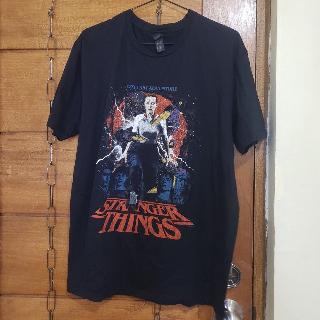 Stranger Things (Category: Tshirts & Polo Shirts ) located in Manila. Submitted by sourmustsour (Listing ID 1464584948, Image 2). Description: Tag: Gildan black 21x28 Hairlines.