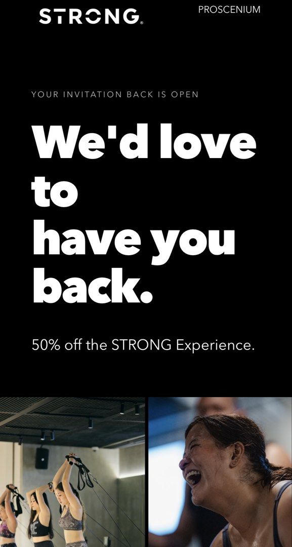 STRONG Pilates 10 days unli classes (Category: Vouchers) located in Manila. Submitted by merylaloja98489 (Listing ID 1464742612, Image 1). Description: - Promo: 50% off fitness experience - Location: Valid for workouts at STRONG Proscenium studio - Perfect for: Regular gym-goers and fitness beginners.