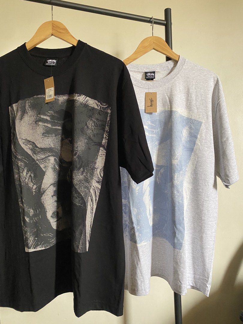 Stüssy Double Venus Tee (Category: Formal Shirts) located in Manila. Submitted by kiddrevoo (Listing ID 1464588457, Image 1). Description: Stussy Double Venus Tee -Black -Grey Size: L 4,000 each Dimes 24 x 30 .