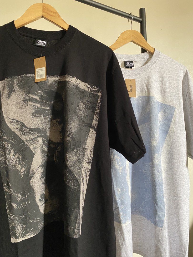 Stüssy Double Venus Tee (Category: Formal Shirts) located in Manila. Submitted by kiddrevoo (Listing ID 1464588457, Image 2). Description: Stussy Double Venus Tee -Black -Grey Size: L 4,000 each Dimes 24 x 30 .