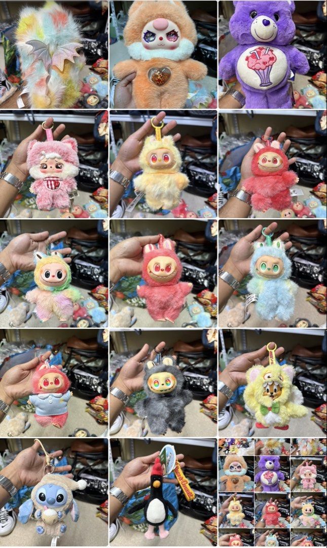 Stuffed toys Labubu, etc (Category: Other Merchandise) located in Cagayan de Oro. Submitted by negosyantesibengineer (Listing ID 1464647659, Image 3). Description: Bundle take all.