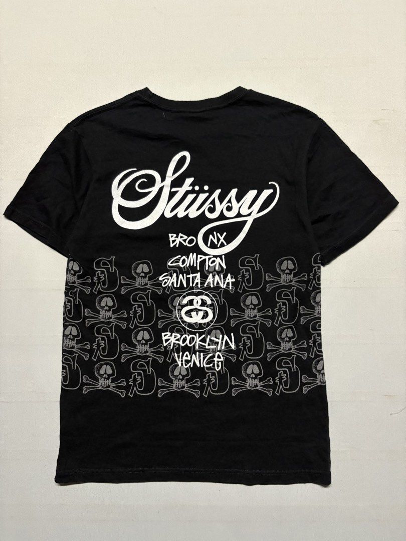 STUSSY Reflective tee (Category: Tshirts & Polo Shirts ) located in Baguio. Submitted by viibodegaaa (Listing ID 1464636168, Image 2). Description: Item: STUSSY Reflective tee Size: S Width: 17.5’ Length: 26.5’ Condition: very good Issue: small cracks Price: 1280 .