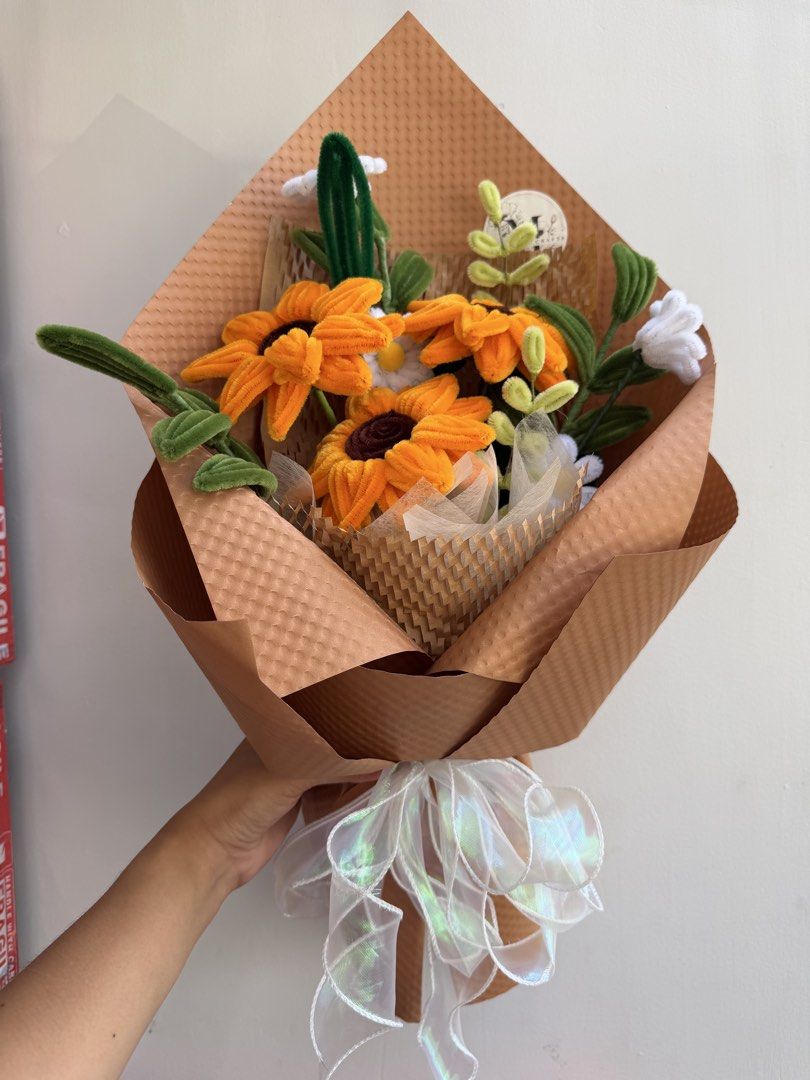 SUNFLOWER BOUQUET (Category: Flowers & Bouquets) located in Valenzuela. Submitted by mflowers_crafts (Listing ID 1464709029, Image 2). Description: HANDMADE FLOWERS THAT LAST! Looking for a beautiful and meaningful gift? 💐 Our handmade flower bouquets are carefully crafted with satin ribbons, fuzzy wire flowers, and dried trigo fillers—made with love and designed to last! 💕 📦 Ships nationwide 💵 Cash on Delivery available 💐 Customized orders 