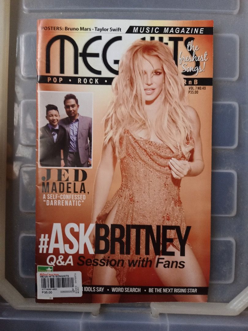 Super Songhits Set, Taylor Swift & Britney Spears (Category: Magazines) located in Manila. Submitted by olliekolekz (Listing ID 1464685299, Image 2). Description: - Superhits Music Magazine, Volume 1, Number 1 - Feature: Taylor Swift's life story - Also includes articles on Bamboo and Lady Gaga - Special promo to win a cellphone inside - Ideal for any music fan!.