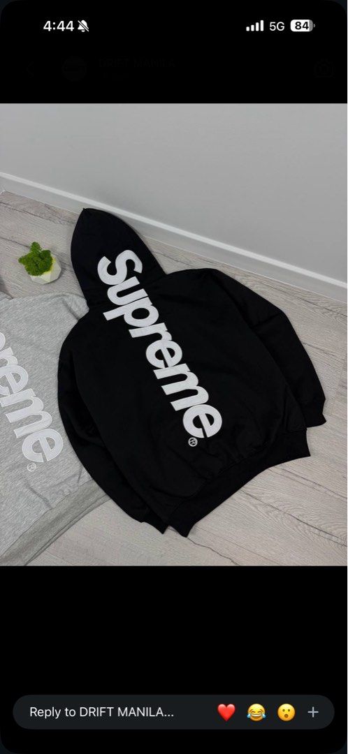 SUPREME APPLIQUE HOODIE | ON HAND (Category: Hoodies) located in Manila. Submitted by sunyellow611674 (Listing ID 1464756315, Image 2). Description: • SUPREME APPLIQUE HOODIES • MANILA • CAN SHIP AS SOON AS POSSIBLE .