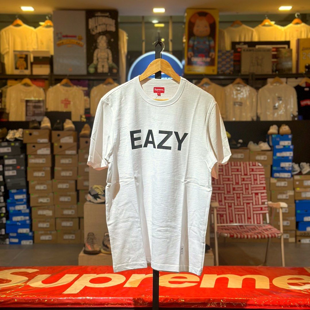 Supreme EAZY S/S Top White (Category: Tshirts & Polo Shirts ) located in Quezon City. Submitted by inside_plug (Listing ID 1464651817, Image 1). Description: For Sale Supreme EAZY S/S Top White - Medium Brandnew Dm us to purchase.