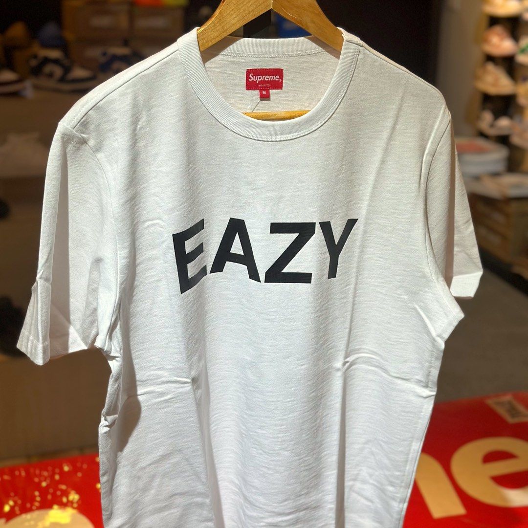 Supreme EAZY S/S Top White (Category: Tshirts & Polo Shirts ) located in Quezon City. Submitted by inside_plug (Listing ID 1464651817, Image 2). Description: For Sale Supreme EAZY S/S Top White - Medium Brandnew Dm us to purchase.
