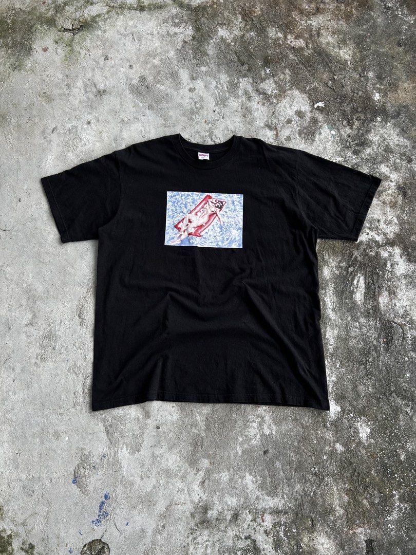 Supreme Float Tee (Category: Tshirts & Polo Shirts ) located in Balanga. Submitted by nothingtohold.co (Listing ID 1464731660, Image 1). Description: Vintage Billabong Script Patched Logo Shirt XL on tag | 25 width | 30.5 length | 9.5 condition Issue: crackprints advisable hand wash only ds condi to dapat Gcash | jnt | bataan Vouch~vc.